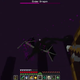 Fighting the big dragon at the end of Minecraft